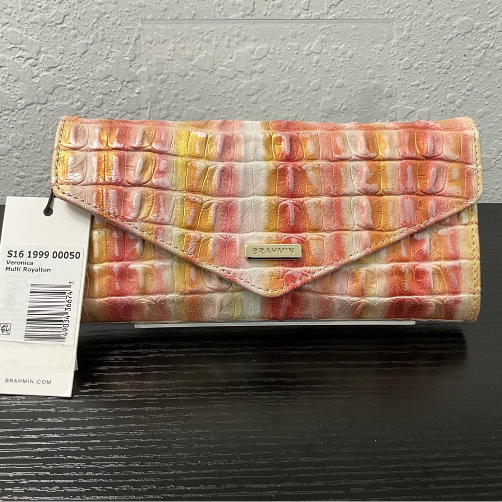 Brahmin Veronica MULTI ROYALTON Envelope Wallet NWT